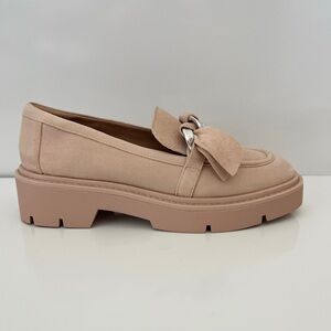 Nordstrom Women's Cream Loafers with Bow Detail